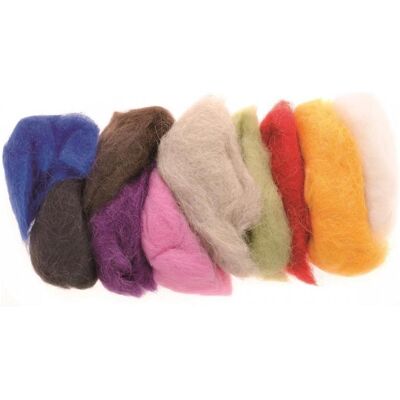 Glorex Schafwolle 10x10g mix, Garn + Wolle, Mehrfarbig Glorex Schafwolle 10x10g mix, Garn + Wolle, Mehrfarbig