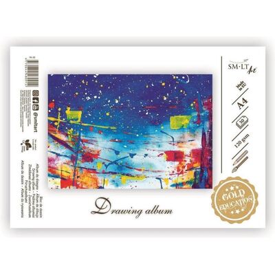 ART Bastelpapier, Drawing book SMLT, A4, 120 g, glued (30) 0708-209 (120 g/m², 30x) ART Bastelpapier, Drawing book SMLT, A4, 120 g, glued (30) 0708-209 (120 g/m², 30x)