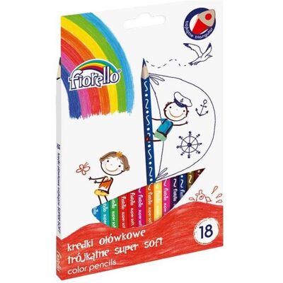 GrandHall, Malstifte, Superweiche Buntstifte in 18 FIORELLO-Farben (18x) GrandHall, Malstifte, Superweiche Buntstifte in 18 FIORELLO-Farben (18x)