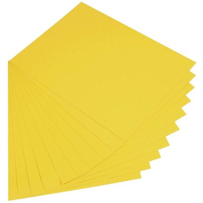 Folia, Bastelpapier, Tonpapier, (B)500 x (H)700 mm, 130 g/qm, bananengelb (130 g/m², 10x) Folia, Bastelpapier, Tonpapier, (B)500 x (H)700 mm, 130 g/qm, bananengelb (130 g/m², 10x)