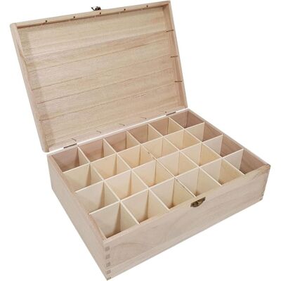 Playwood Holzkiste mit 24 Fächern Playwood Holzkiste mit 24 Fächern
