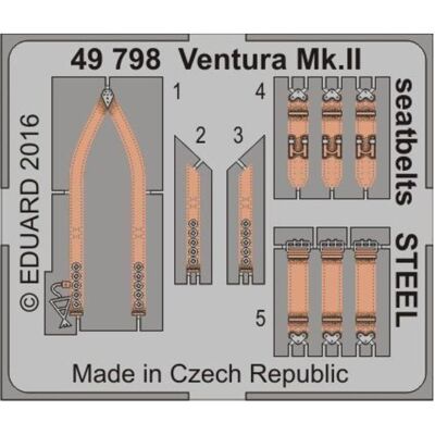 Eduard Ventura Mk.II seatbelts STEEL f.Revell Eduard Ventura Mk.II seatbelts STEEL f.Revell