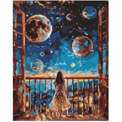 Ideyka Diamond Painting - Verträumte Nacht mit Rahmen 40 x 50 cm Ideyka Diamond Painting - Verträumte Nacht mit Rahmen 40 x 50 cm