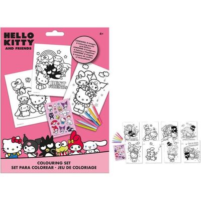 Hello Kitty und Freunde Malset - Kreativitätsset mit Stickern Hello Kitty und Freunde Malset - Kreativitätsset mit Stickern