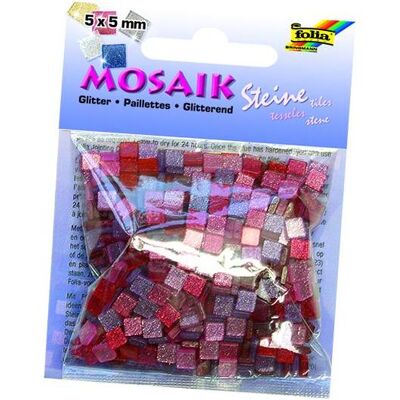 Folia Mosaiksteine GLITTER MIX, 45g, 5x5mm Folia Mosaiksteine GLITTER MIX, 45g, 5x5mm