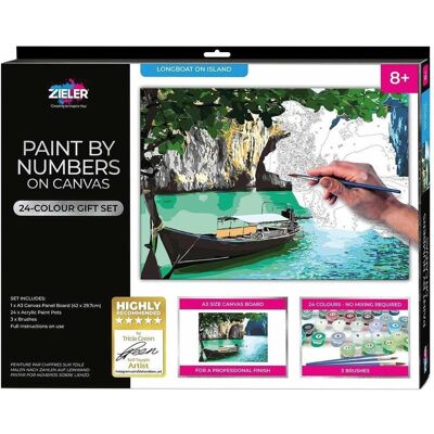 Zieler Paint By Numbers - Mediterranean Island (609299442) Zieler Paint By Numbers - Mediterranean Island (609299442)