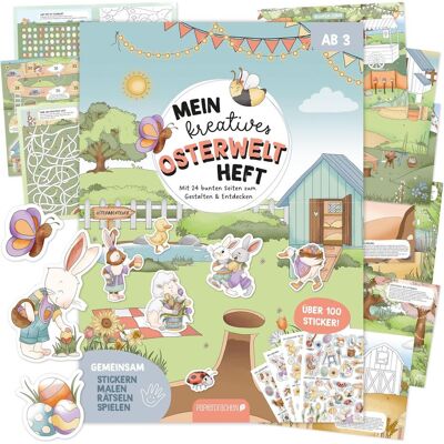 Papierdrachen, Sticker, Mein kreatives Osterwelt Heft - Malen, Rätseln, Stickern (100 Sticker) Papierdrachen, Sticker, Mein kreatives Osterwelt Heft - Malen, Rätseln, Stickern (100 Sticker)