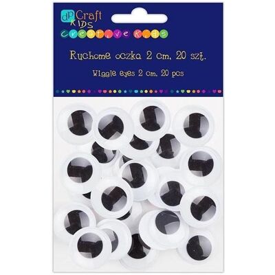 Dalprint Bewegliche Augen 2 cm 20 Stk Dalprint Bewegliche Augen 2 cm 20 Stk