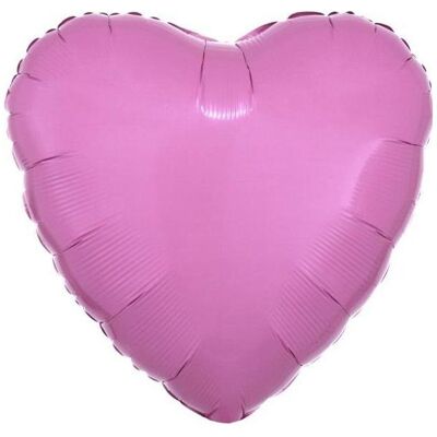 Amscan Standard Metallic Pink Folienballon Herz C16 lose (10x) Amscan Standard Metallic Pink Folienballon Herz C16 lose (10x)