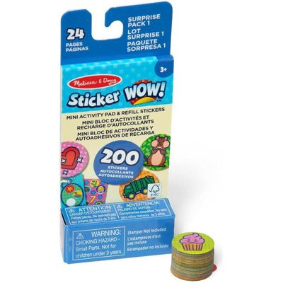 Spin Master, Sticker, Aufkleber WOW! Mini-Aktivitätspad mit Nachfüllung (500 Sticker) Spin Master, Sticker, Aufkleber WOW! Mini-Aktivitätspad mit Nachfüllung (500 Sticker)