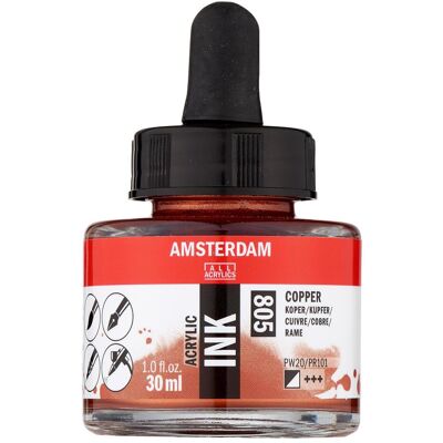 Amsterdam, Künstlerfarbe + Bastelfarbe, Acryltinte 805 (30 ml) Amsterdam, Künstlerfarbe + Bastelfarbe, Acryltinte 805 (30 ml)