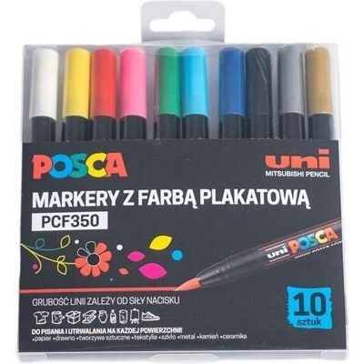 Mitsubishi Marker, Plakatmarker PCF-350 10 Farben (10x) Mitsubishi Marker, Plakatmarker PCF-350 10 Farben (10x)