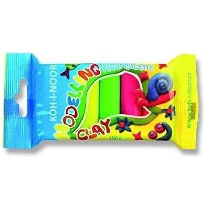 Koh-i-Noor, Modelliermasse, Fluoreszierendes Plastilin, 5 Farben Koh-i-Noor, Modelliermasse, Fluoreszierendes Plastilin, 5 Farben