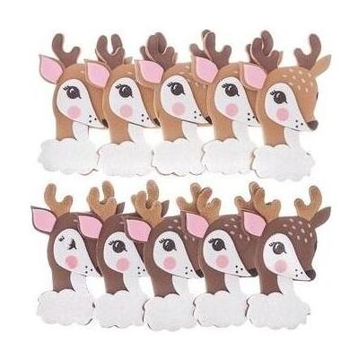 DP Craft, Sticker, 3D-Aufkleber mit Bambi-Schaumstoffen, 10 Stück (10 Sticker) DP Craft, Sticker, 3D-Aufkleber mit Bambi-Schaumstoffen, 10 Stück (10 Sticker)
