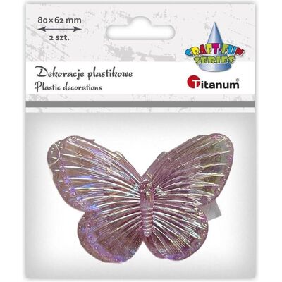 Titanum Selbstklebende Dekorationen Schmetterlinge 80x62mm 2 Stk Titanum Selbstklebende Dekorationen Schmetterlinge 80x62mm 2 Stk