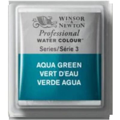 Winsor & Newton, Künstlerfarbe + Bastelfarbe, Watercolour proff. 1/2 pan aqua green Winsor & Newton, Künstlerfarbe + Bastelfarbe, Watercolour proff. 1/2 pan aqua green