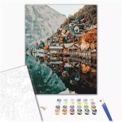 Norimpex Malen nach Zahlen BRUSHME, 40x50 cm, Blick auf Gelstatt, 1 Stk. Norimpex Malen nach Zahlen BRUSHME, 40x50 cm, Blick auf Gelstatt, 1 Stk.