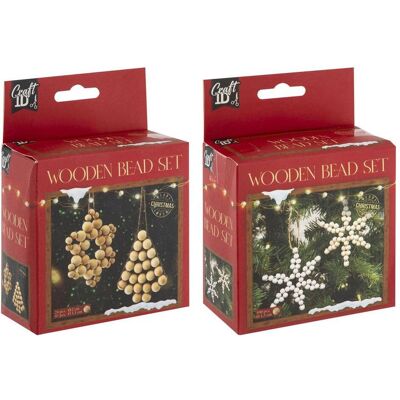 Grafix Weihnachtsbaumschmuck-Set aus Holzperlen Grafix Weihnachtsbaumschmuck-Set aus Holzperlen