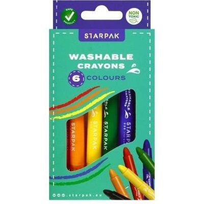 Starpak, Malstifte, Waschbare Buntstifte, 6 Farben (6x) Starpak, Malstifte, Waschbare Buntstifte, 6 Farben (6x)