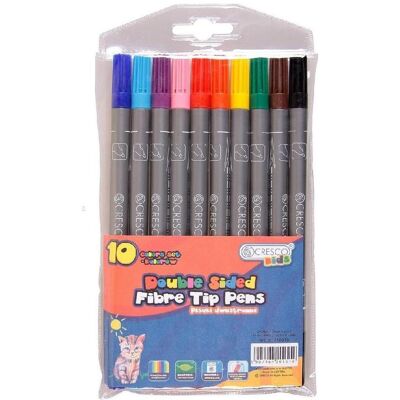Cresco, Marker, Doppelseitige Marker, 10 Farben Cresco, Marker, Doppelseitige Marker, 10 Farben