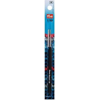 Prym Häkelnadel mit Record Softgriff, silber 1.50 mm, Karte, Nadel, Silber Prym Häkelnadel mit Record Softgriff, silber 1.50 mm, Karte, Nadel, Silber