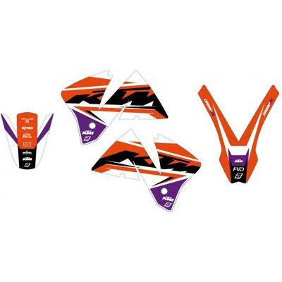 Blackbird, Sticker, Aufkleber-Set KTM EXC '01-'02 DREAM 5 Farben Orange Schwarz Blackbird, Sticker, Aufkleber-Set KTM EXC '01-'02 DREAM 5 Farben Orange Schwarz