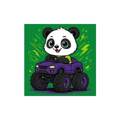 Ideyka Malen nach Zahlen - Panda im Auto (Kinder) Ideyka Malen nach Zahlen - Panda im Auto (Kinder)