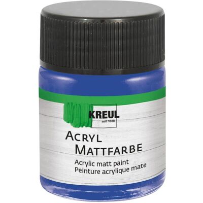 Kreul, Künstlerfarbe + Bastelfarbe, Acryl Mattfarbe Ultramarinblau 50ml (50 ml) Kreul, Künstlerfarbe + Bastelfarbe, Acryl Mattfarbe Ultramarinblau 50ml (50 ml)