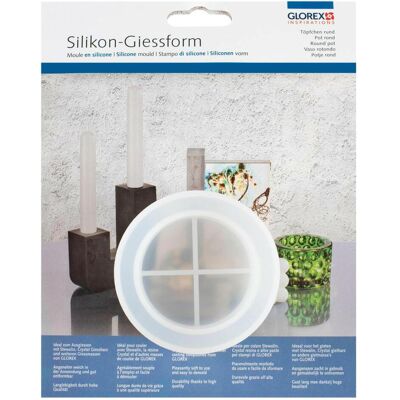 Glorex, Giessform, Kerzengiessform Weiss, rund, Packungsgrösse: 1 Stück (6.20 x 5.56 x 8.30 cm) Glorex, Giessform, Kerzengiessform Weiss, rund, Packungsgrösse: 1 Stück (6.20 x 5.56 x 8.30 cm)