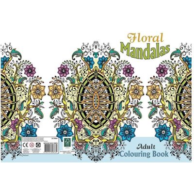 Hobby2you Malebog A4 Floral Mandalas 32 sider Hobby2you Malebog A4 Floral Mandalas 32 sider