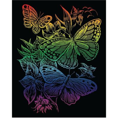 Magni PRACHT Kratzbilder Rainbow Schmetterlinge 20x25cm Magni PRACHT Kratzbilder Rainbow Schmetterlinge 20x25cm