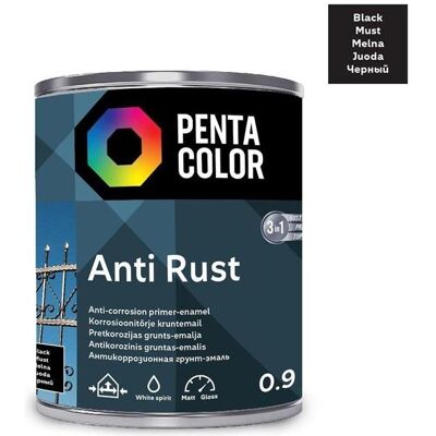 Pentacolor, Marker, Anticor Paint Anti-Rust Black 0.9l (1x) Pentacolor, Marker, Anticor Paint Anti-Rust Black 0.9l (1x)