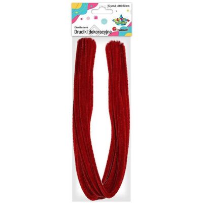Titanum Drähte 0,6x50cm, 15 Stück, rot Titanum Drähte 0,6x50cm, 15 Stück, rot