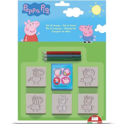 Peppa Pig, Stempel, Peppa Wutz 5er Stempelset Peppa Pig, Stempel, Peppa Wutz 5er Stempelset