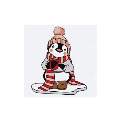 Ideyka Malen nach Zahlen - Winterliebling für Kinder, 25 x 25 cm Ideyka Malen nach Zahlen - Winterliebling für Kinder, 25 x 25 cm