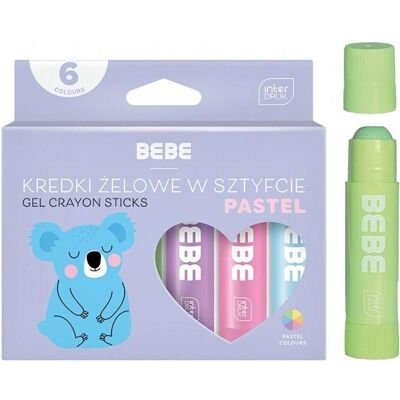 Interdruk, Malstifte, Gelstifte in BB-Pastellstiften, 6 Farben (6x) Interdruk, Malstifte, Gelstifte in BB-Pastellstiften, 6 Farben (6x)