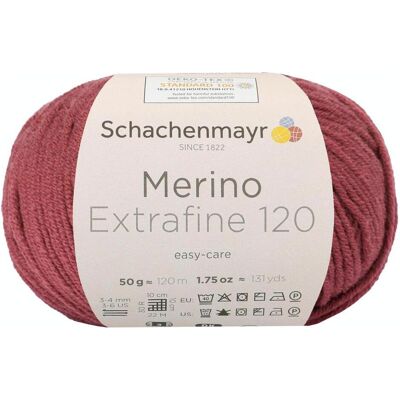 Schachenmayr ca. 120 m 00128 marsala 50 g, Garn + Wolle, Rot Schachenmayr ca. 120 m 00128 marsala 50 g, Garn + Wolle, Rot