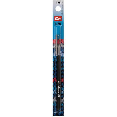 Prym Häkelnadel mit Record Softgriff, silber 0.75 mm, Karte, Nadel, Schwarz Prym Häkelnadel mit Record Softgriff, silber 0.75 mm, Karte, Nadel, Schwarz