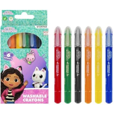 Starpak, Malstifte, Waschbare Buntstifte 6 Farben Gabi's Cat House (6x) Starpak, Malstifte, Waschbare Buntstifte 6 Farben Gabi's Cat House (6x)