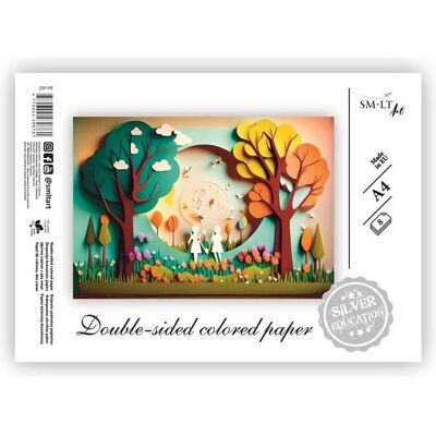 ART Bastelpapier, Paper SMLT color, A4, 80 g, double-sided, glued, 8 sheets (80 g/m²) ART Bastelpapier, Paper SMLT color, A4, 80 g, double-sided, glued, 8 sheets (80 g/m²)