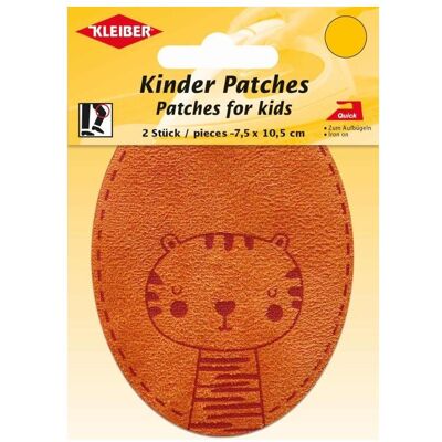 Kleiber Kinder Bügel-Patches 7,5x10,5cm tiger-orange 2 St, Applikationen, Orange Kleiber Kinder Bügel-Patches 7,5x10,5cm tiger-orange 2 St, Applikationen, Orange