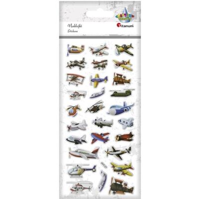 Titanum, Sticker, Konvexe Aufkleber, weiche Flugmaschinen, 28 Stück (28 Sticker) Titanum, Sticker, Konvexe Aufkleber, weiche Flugmaschinen, 28 Stück (28 Sticker)