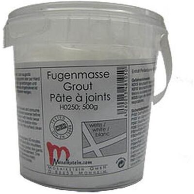 Mosaikstein, Modelliermasse, Fuge weiss Mosaikstein, Modelliermasse, Fuge weiss