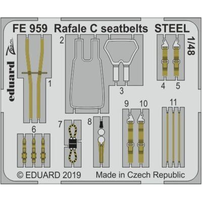 Eduard Rafale C seatbelts STEEL for Revell Eduard Rafale C seatbelts STEEL for Revell