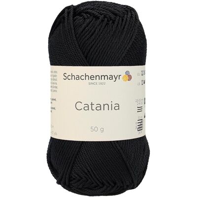 Schachenmayr Catania, Garn + Wolle, Schwarz Schachenmayr Catania, Garn + Wolle, Schwarz