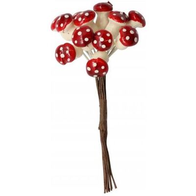 Glorex Deko Pilze mit Draht rot 12St. Glorex Deko Pilze mit Draht rot 12St.