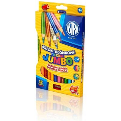Astra, Malstifte, Jumbo-Regenbogenstifte 12 Farben (312118002) (12x) Astra, Malstifte, Jumbo-Regenbogenstifte 12 Farben (312118002) (12x)