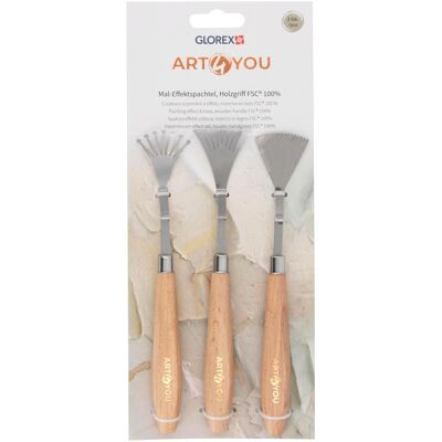 Glorex, Mal Zubehör, Effektspachtel 3 Stück, Art: Spachtelmesser Glorex, Mal Zubehör, Effektspachtel 3 Stück, Art: Spachtelmesser