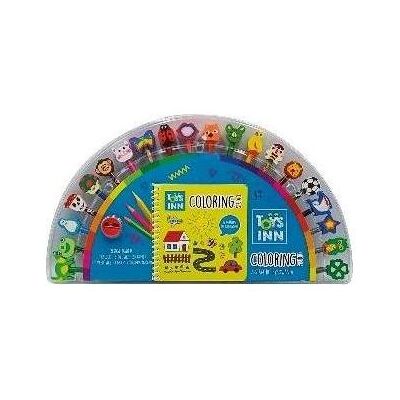 Stnux, Korrekturmittel, Buntstifte mit Radiergummis und Malbuch Stnux, Korrekturmittel, Buntstifte mit Radiergummis und Malbuch
