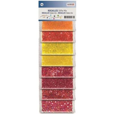 Glorex Rocailles/Stifte Mix, Orange Glorex Rocailles/Stifte Mix, Orange